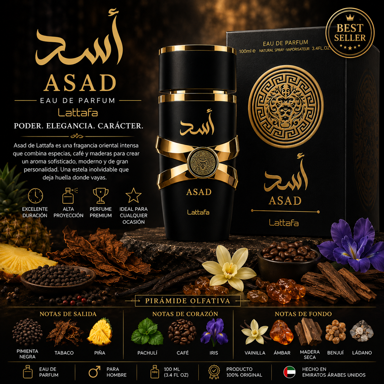 Asad Eau de Parfum 100ml | Lattafa Perfumes