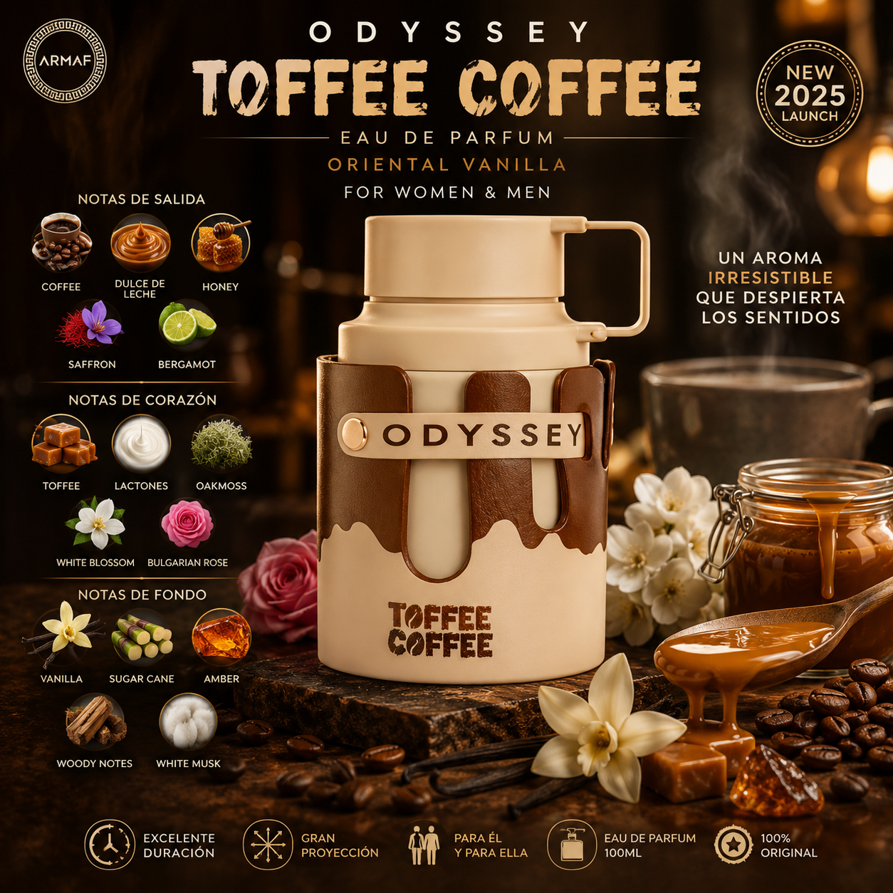 Armaf Odyssey Toffee Coffee Eau de Parfum 100ml | Unisex